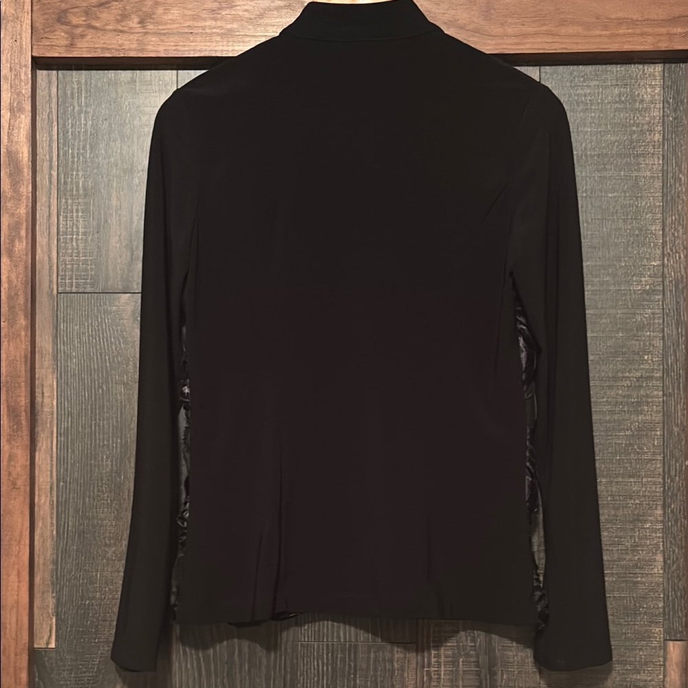 Black Floral Jacket Cardigan by Frank Lyman Design - Picture 4 of 5